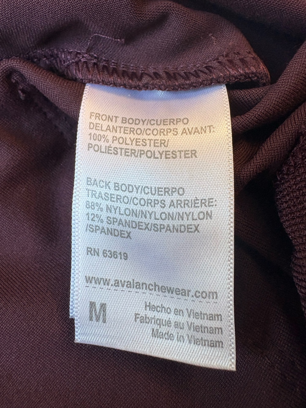Avalanche Slim Fit Hybrid Stretch Woven Knit Pant Maroon Sz M Active Athleisure - Picture 4 of 8